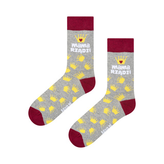 Women's colorful SOXO GOOD STUFF socks with Polish inscriptions gift