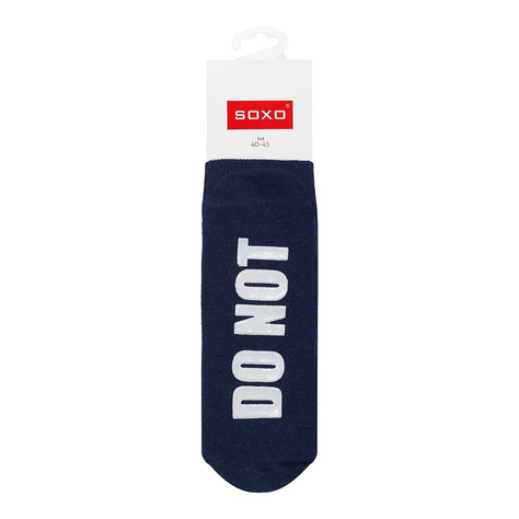 Set of 3x SOXO long men's socks with inscriptions gift