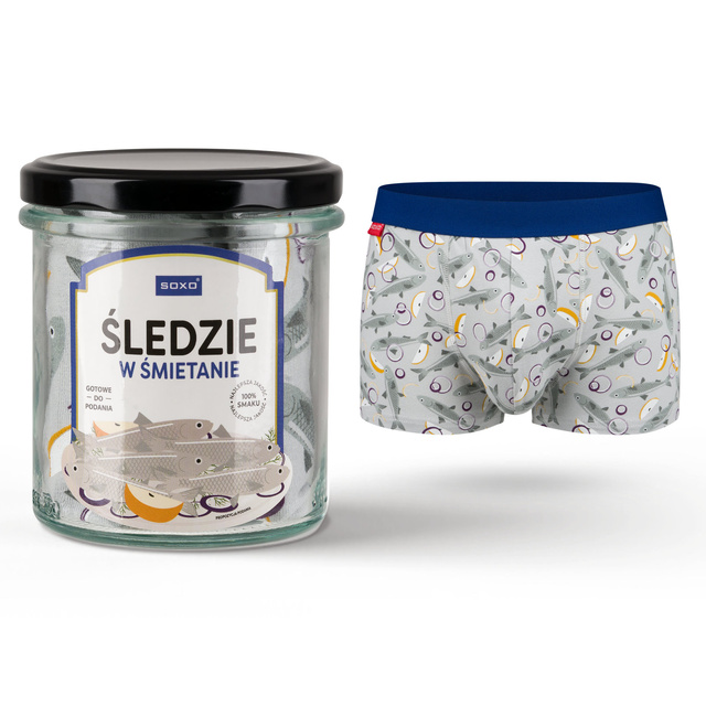 Bokserki Męskie Śledzie w Słoiku