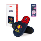 Kapcie Super Babcia + brelok