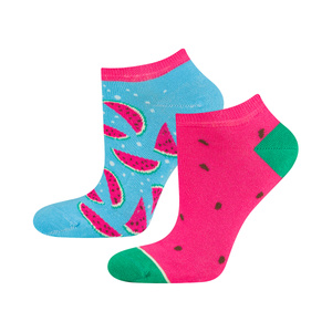 Colorful women's socks SOXO mismatched cotton watermelon