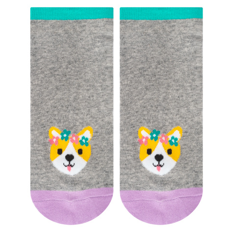 Set of 5x SOXO women's colorful feet dogs