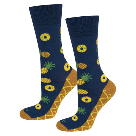 Set of 2x Women's Socks | Men's SOXO | Avocado in Box | Pineapple in Box | Fun Socks for Her | Unisex for Him