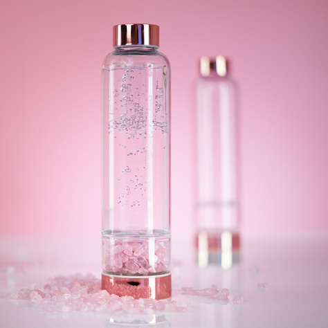 Rose Quartz Water Bottle 450mL 