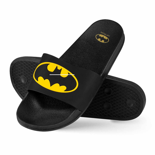 Klapki Plażowe Premium Damskie Męskie SOXO BATMAN | Idealne na Lato Wakacje i na Basen | Gumowe