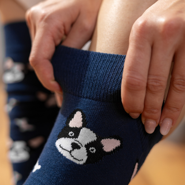 Women's Socks | Men's SOXO | Dog in a box | perfect gift idea | Unisex