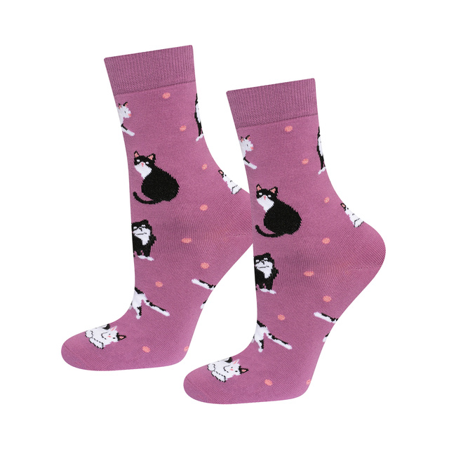 Women's socks SOXO cats in a package - 3 pairs