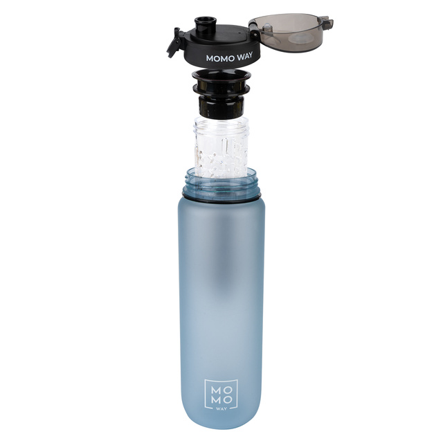 MOMO WAY Water bottle 0.6L gray | gift idea | BPA free | Tritan