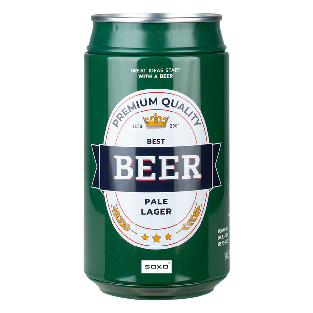 Set of 3x Men's Socks SOXO | Boy's Day | Herrings and pickled cucumbers in a jar | Pale Lager beer in a can | as a gift for Him