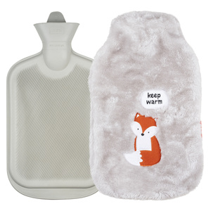 Gray hot water bottle SOXO keep warm heater