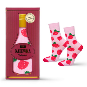 Skarpetki damskie SOXO nalewka malinowa