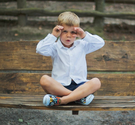 Colorful SOXO children's sneakers with patterns