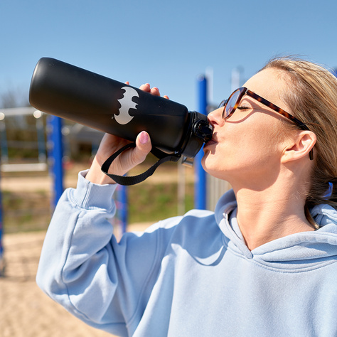 Water bottle 1L black | durable and practical | Batman 