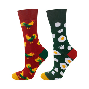 Men's colorful SOXO GOOD STUFF socks hen