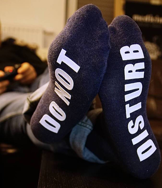 Zestaw 3x Skarpetki długie męskie SOXO z napisami prezent