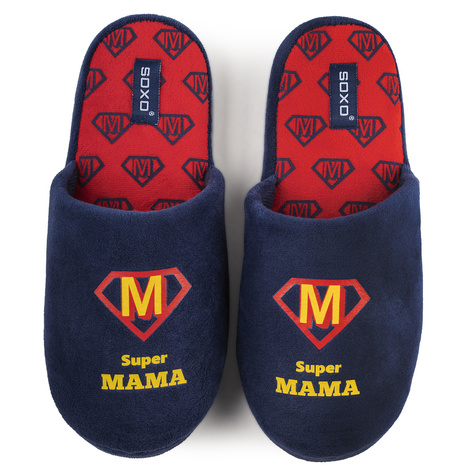 Set of 1x Slippers for Mom SOXO in a gift box and 1x SOXO Women's Socks with inscription