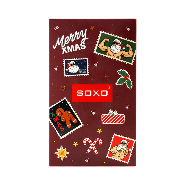 Naughty Santa Socks + Thermal Mug Gift Set