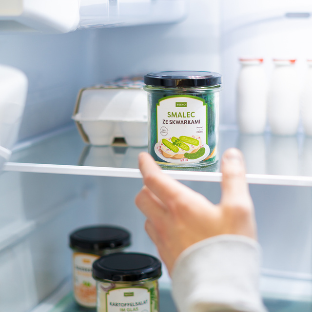 Men's colorful socks SOXO lard with greaves in a jar