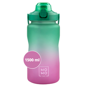 Butelka na wodę 1.5L zielono-różowa | BPA free