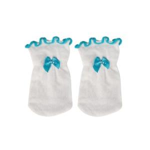 Rękawiczki niemowlęce białe SOXO z kokardką 