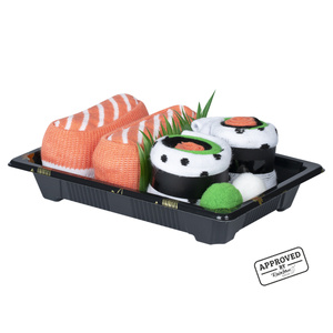 Skarpetki damskie męskie kolorowe SOXO sushi w pudełku - 2 Pary