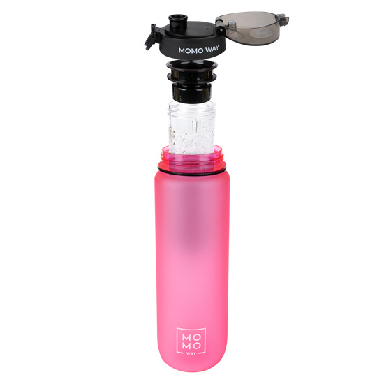 Butelka na wodę MOMO WAY różowa BPA Free