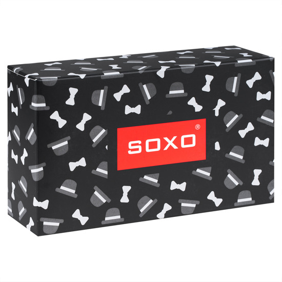 Skarpetki męskie SOXO i Męskie Bokserki w pudełku, prezent dla chłopaka, czarny 