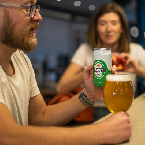 Skarpetki męskie kolorowe SOXO GOOD STUFF zabawne piwo w puszce prezentowe