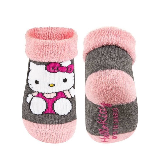 Skarpetki niemowlęce kolorowe SOXO Hello Kitty z ABS