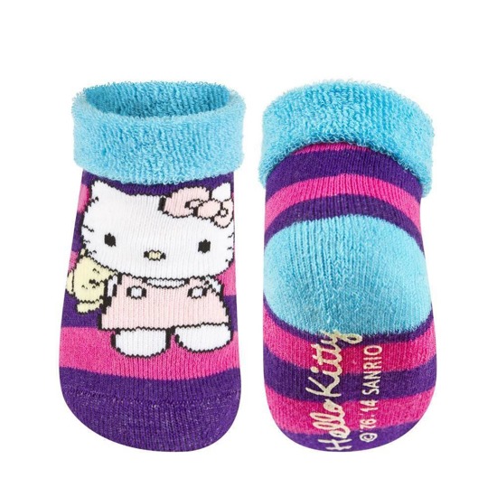 Skarpetki niemowlęce kolorowe SOXO Hello Kitty z ABS