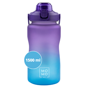 Butelka na wodę 1.5L fioletowo-niebieska | BPA free 