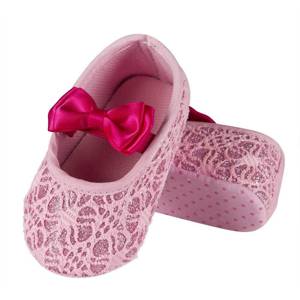 Kapcie balerinki niemowlęce SOXO różowe dla Księżniczki