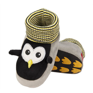 Kapcie niemowlęce SOXO zwierzaczki z pingwinem chłopięce
