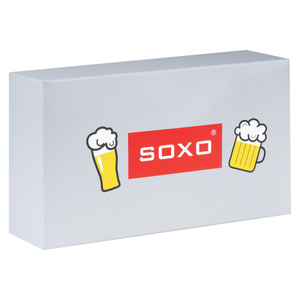 Męskie Kolorowe Skarpetki SOXO i Męskie Bokserki w pudełku, prezent dla chłopaka, szary