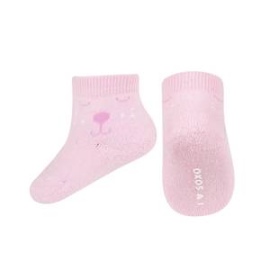 Skarpetki niemowlęce różowe SOXO buźki | uśmiech
