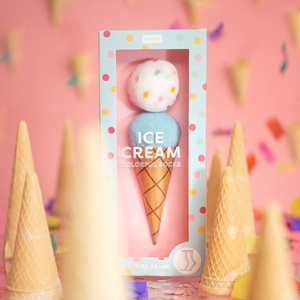 Zestaw 2x Skarpetki Damskie SOXO | Lody w pudełku | Donut | Idealny pomysł na prezent