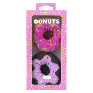 Zestaw 2x Skarpetki damskie Soxo Donut w Pudełku | Idealne na prezent | Śmieszne i Wesołe | różowe
